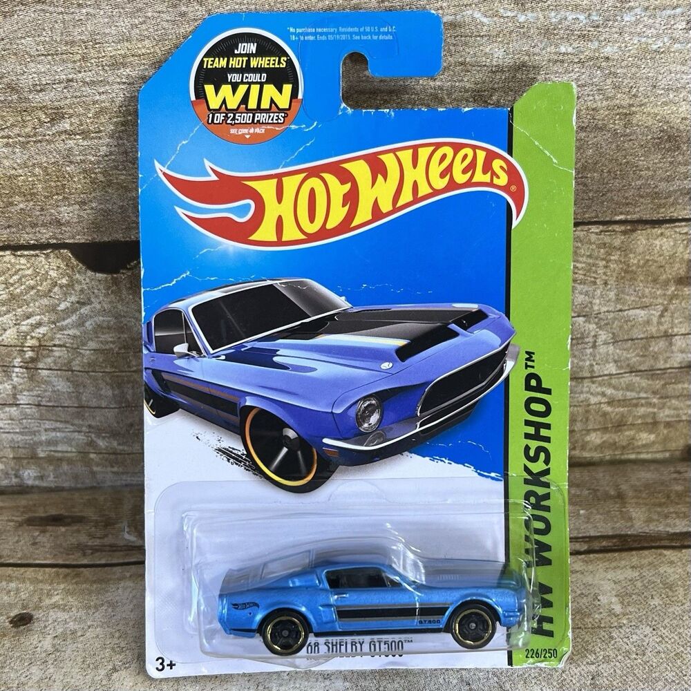 Hot Wheels 2015 HW Workshop 68‎ Shelby GT500 Blue Muscle Mania 226/250 CFJ04